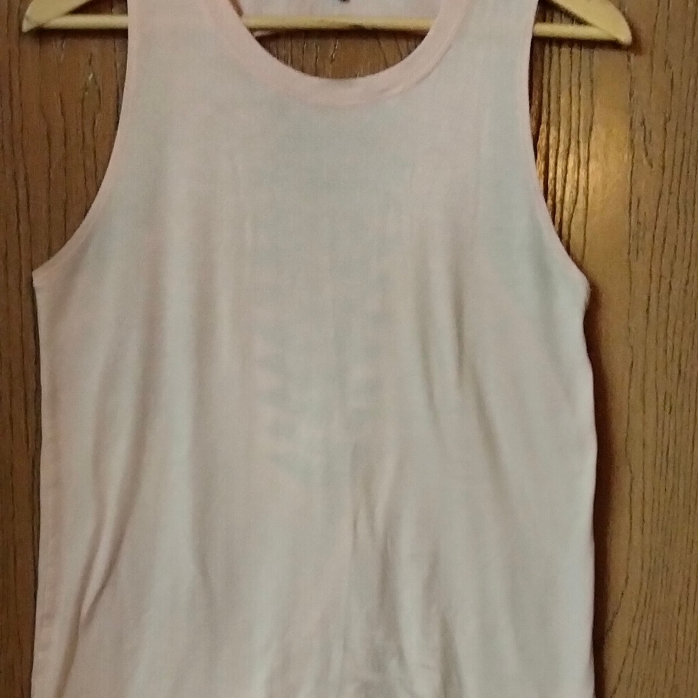 Onzie Light Pink Tank Top Open in the Back
